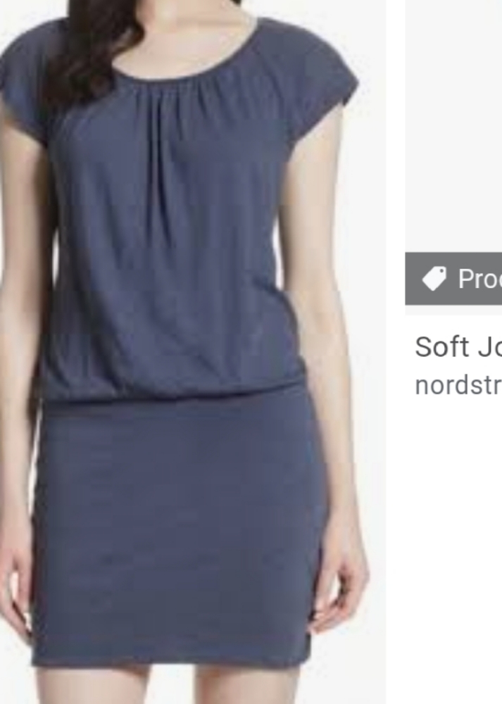Soft Joie Adrijana ruched dress in dark navy large